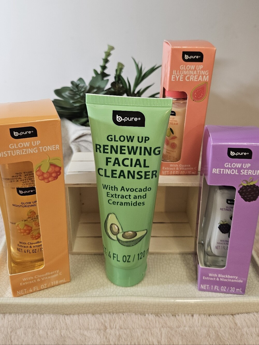 b•pure GLOW UP Fruity & Botanical 4-Piece Set
